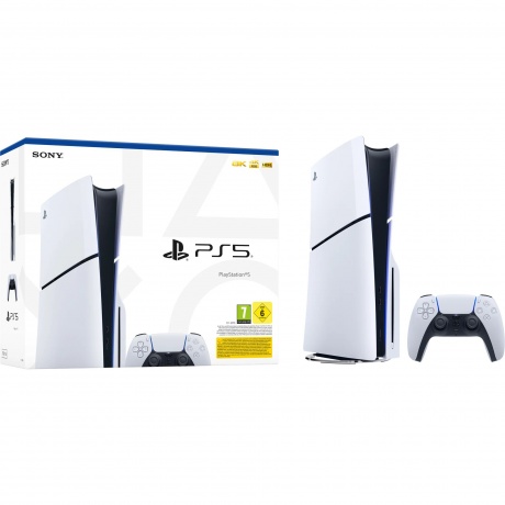 Игровая консоль Sony PlayStation 5 Slim белая (Blu-Ray, 1Tb) CFI-2016A - фото 5