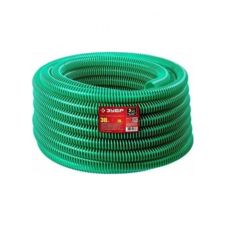 Шланг напорно-всасывающий ЗУБР 19 мм x 30 м 3 атм со спиралью ПВХ 40325-19-30 2170₽