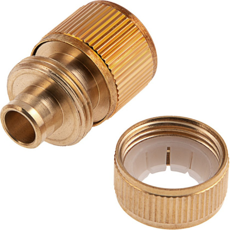 Соединитель латунный быстросъемный для шланга PALISAD 66264, 1/2" - фото 2