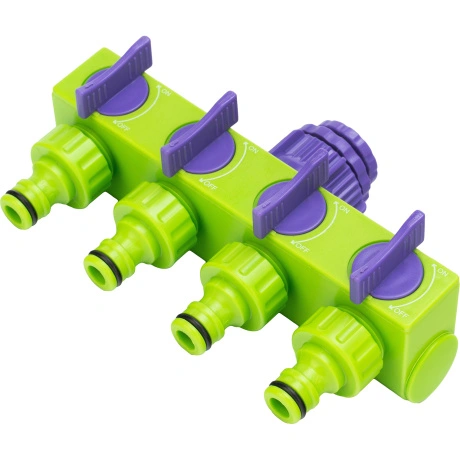 Разветвитель четырёхканальный PALISAD 66425, 1/2"-3/4", регулиру...