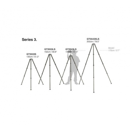 Штатив Gitzo GT3543LS Systematic 3 long серия, 4 секции - фото 9
