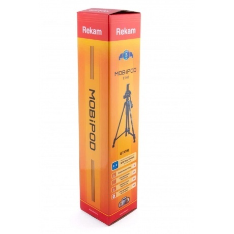 Штатив Rekam MOBIPOD E-140 универсальный черный (890гр.) - фото 8