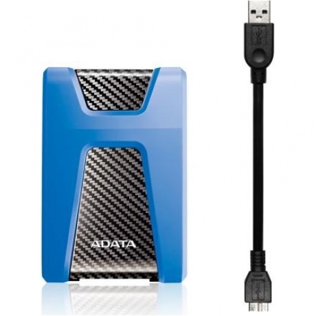 Внешний HDD A-Data DashDrive Durable HD650 2Tb Blue (AHD650-2TU31-CBL) - фото 3