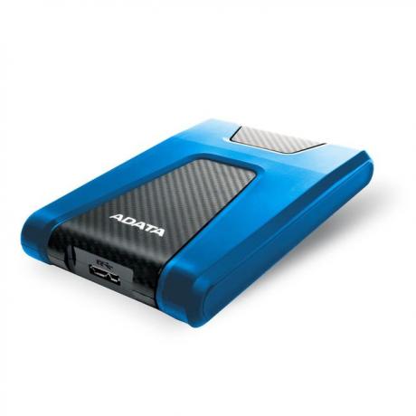 Внешний HDD A-Data DashDrive Durable HD650 2Tb Blue (AHD650-2TU31-CBL) - фото 1