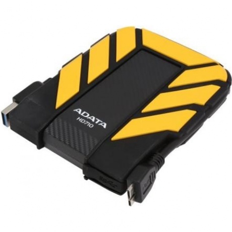 Внешний HDD A-Data DashDrive Durable HD710P 2Tb Yellow (AHD710P-2TU31-CYL) - фото 4