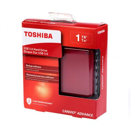 Внешний HDD Toshiba Canvio Advance 1Tb Red (HDTC910ER3AA) - фото 6