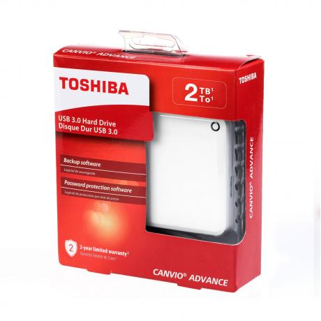 Внешний HDD Toshiba Canvio Advance 2Tb White (HDTC920EW3AA) - фото 6