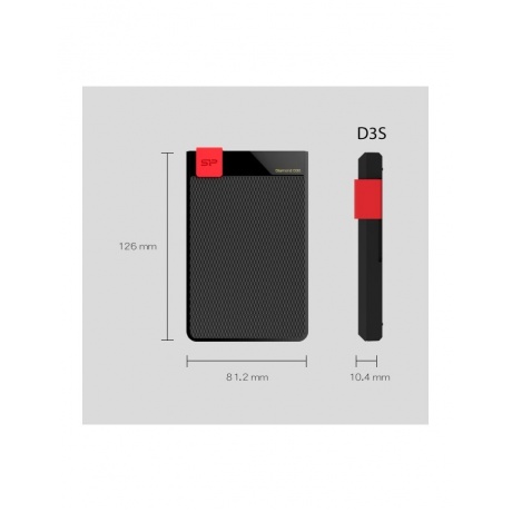 Внешний HDD Silicon Power Diamond D30 (D3S) 1TB черный (SP010TBPHDD3SS3K) - фото 7