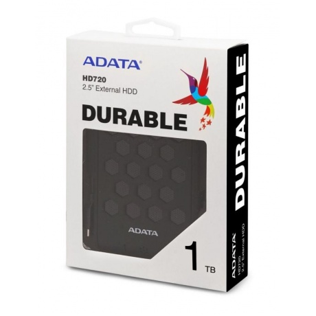 Внешний HDD A-DATA 2TB HD720 25&quot; USB 3.1 черный (AHD720-2TU31-CBK) - фото 4