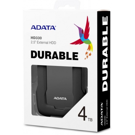 Внешний HDD A-Data DashDrive Durable HD330 4Tb черный (AHD330-4TU31-CBK) - фото 3