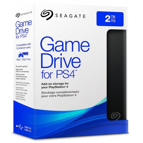 Внешний HDD Seagate Game Drive for PS4 2TB Black (STGD2000200) - фото 5