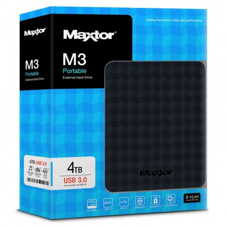Внешний HDD Seagate Maxtor 4Tb Black (STSHX-M401TCBM) - фото 2