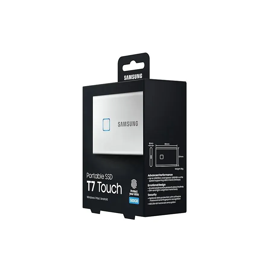 Внешний SSD Samsung T7 Touch 500Gb (MU-PC500S/WW) - фото 17