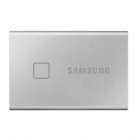 Внешний SSD Samsung Portable SSD T7 Touch 2 ТБ Type-C Silver Retail (MU-PC2T0S/WW) - фото 1