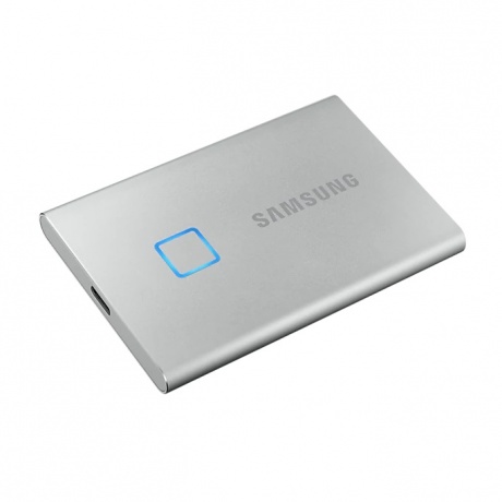 Внешний SSD Samsung Portable SSD T7 Touch 2 ТБ Type-C Silver Retail (MU-PC2T0S/WW) - фото 3