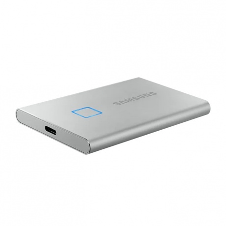 Внешний SSD Samsung Portable SSD T7 Touch 2 ТБ Type-C Silver Retail (MU-PC2T0S/WW) - фото 4
