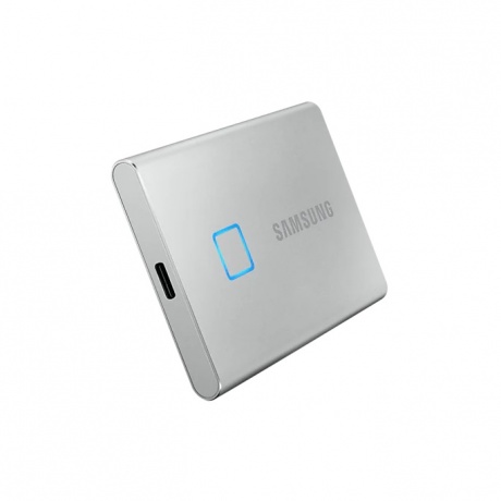Внешний SSD Samsung Portable SSD T7 Touch 2 ТБ Type-C Silver Retail (MU-PC2T0S/WW) - фото 5