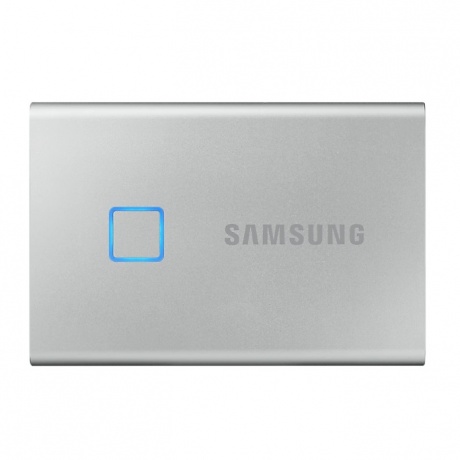 Внешний SSD Samsung Portable SSD T7 Touch 2 ТБ Type-C Silver Retail (MU-PC2T0S/WW) - фото 25
