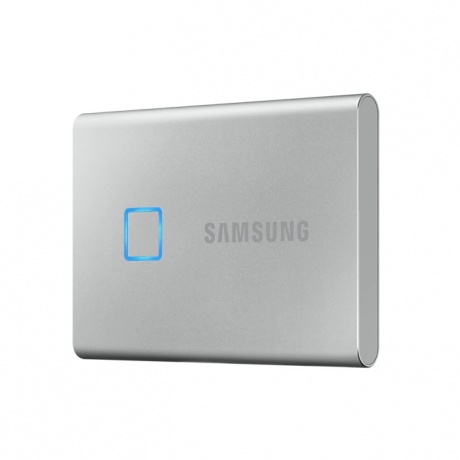 Внешний SSD Samsung Portable SSD T7 Touch 2 ТБ Type-C Silver Retail (MU-PC2T0S/WW) - фото 27