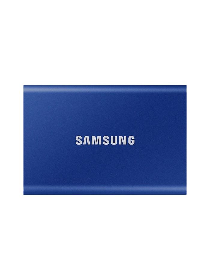 Внешний SSD Samsung 1Tb T7, PCIe USB3.2/Type-C Indigo Blue (MU-PC1T0H/WW) внешний диск ssd samsung t7 mu pc1t0h ww 1тб синий