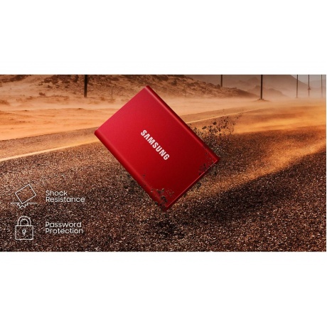 Внешний SSD Samsung 500Gb T7, PCIe USB3.2/Type-C Titan Grey (MU-PC500T/WW) - фото 15