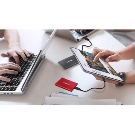 Внешний SSD Samsung T7 1Tb (MU-PC1T0R/WW) - фото 21