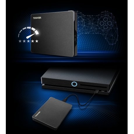 Внешний HDD Toshiba Canvio Gaming 1Tb (HDTX110EK3AA) черный - фото 3