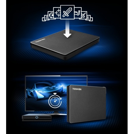 Внешний HDD Toshiba Canvio Gaming 2Tb (HDTX120EK3AA) черный - фото 2