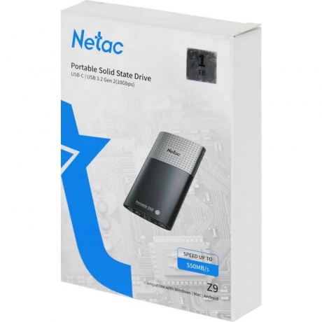 Внешний SSD Netac Z9 1Tb (NT01Z9-001T-32BK) - фото 7