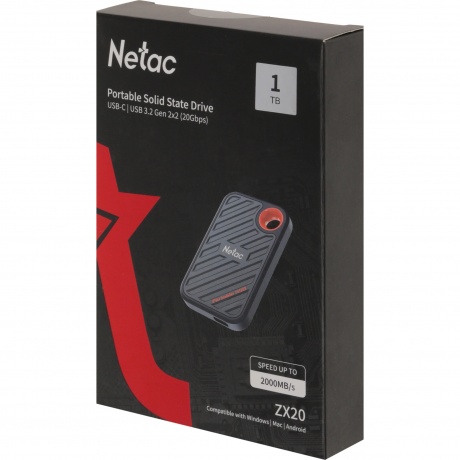 Внешний SSD Netac ZX20 1Tb (NT01ZX20-001T-32BL) - фото 8