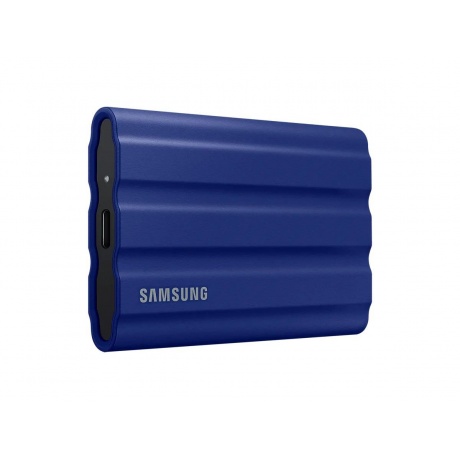 Внешний SSD Samsung 1Tb T7 Shield (MU-PE1T0R/WW) Синий - фото 2
