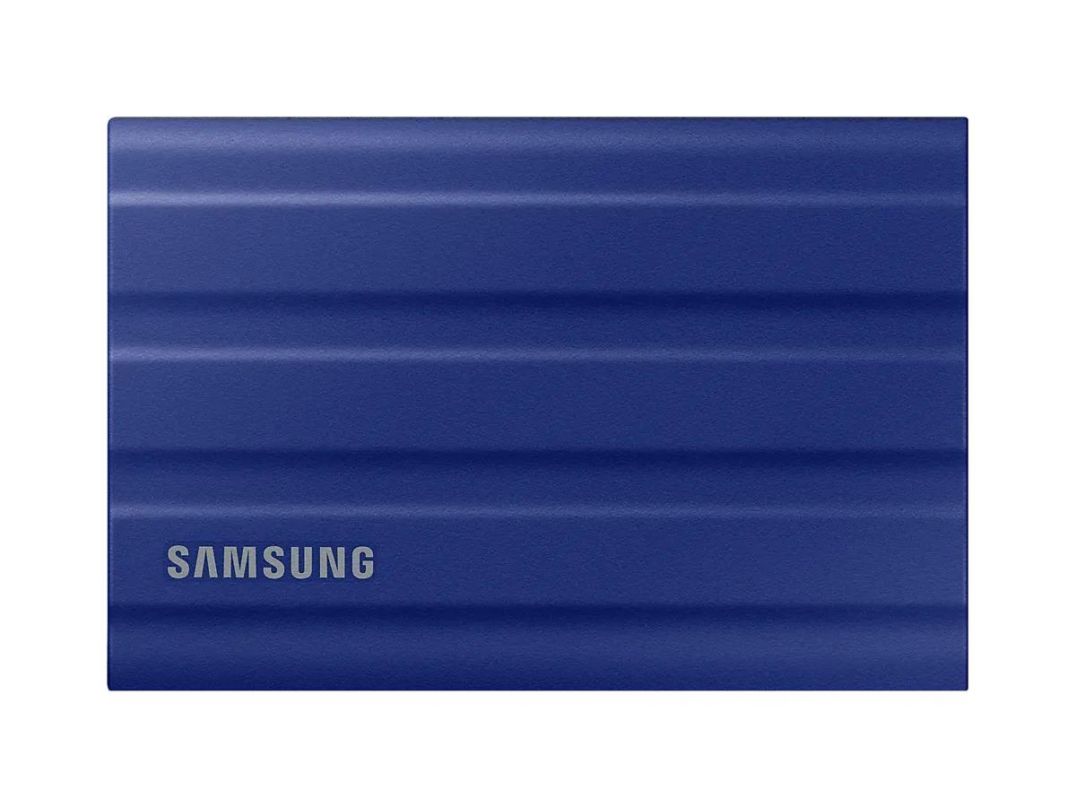 Внешний SSD Samsung 1Tb T7 Shield (MU-PE1T0R/WW) Синий твердотельный накопитель samsung ssd t7 touch 500gb usb type c красный