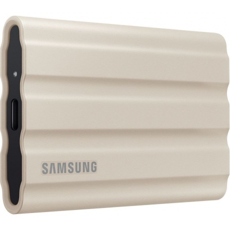 Внешний SSD Samsung 1Tb T7 Shield (MU-PE1T0K/WW) Бежевый - фото 1