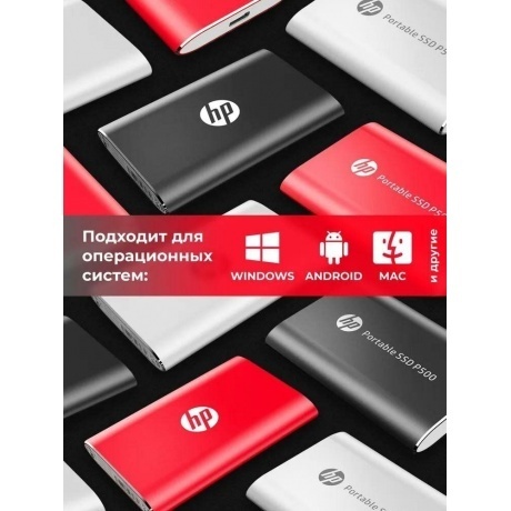 Внешний SSD HP 1.0TB P500 Series Red (1F5P5AA) - фото 13