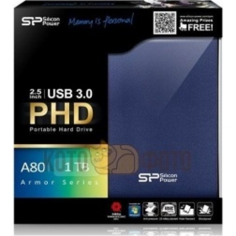 Внешний HDD Silicon Power Armor A80 1Tb Blue (SP010TBPHDA80S3B) - фото 3