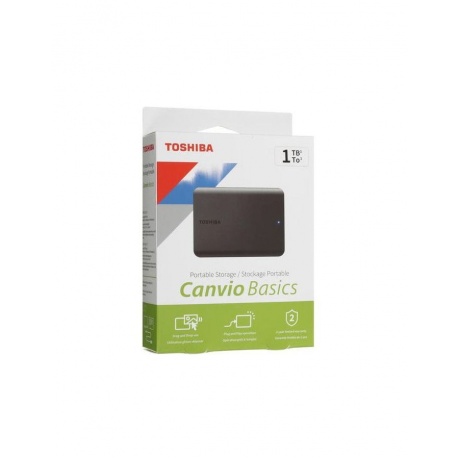 Внешний жесткий диск Toshiba CANVIO BASICS 1TB, black (HDTB510EK3AA) - фото 11