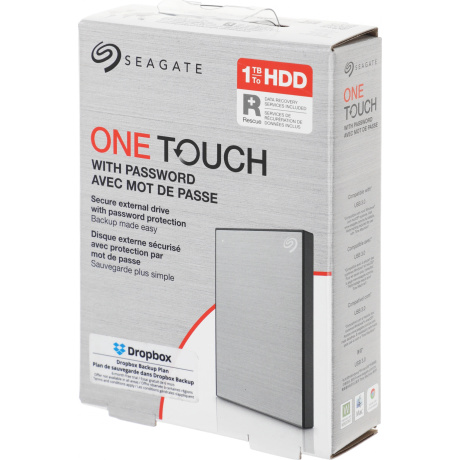Внешний жесткий диск Seagate One Touch 1TB (STKY1000401) Grey - фото 7