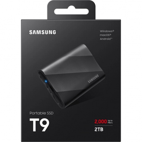 Внешний SSD Samsung  2TB T9 (MU-PG2T0B/WW) черный - фото 4