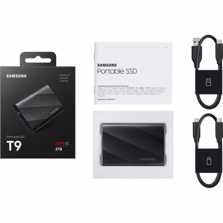 Внешний SSD Samsung  2TB T9 (MU-PG2T0B/WW) черный - фото 7