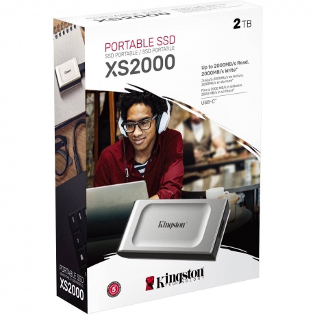 Накопитель SSD Kingston 2000GB XS2000 (SXS2000/2000G/SXS2000/2000GA) - фото 3