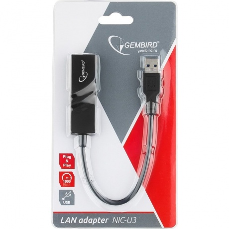 Сетевой адаптер Ethernet Gembird NIC-U3 - фото 2