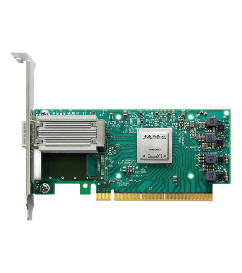 Сетевой адаптер Mellanox MCX555A-ECAT Infiniband совместимый фотографический модуль mellanox оптический приемопередатчик mellanox 40gbase sr4 qsfp 40g 850nm 30m dom mtp mpo mmf бесплатная доставка