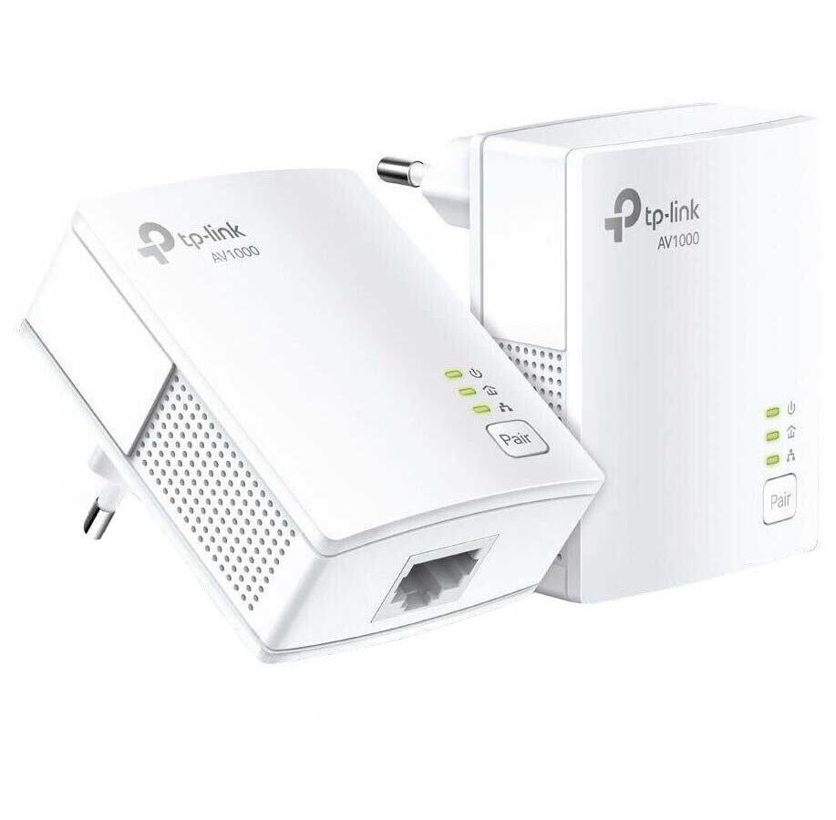 Wi-Fi адаптер TP-Link TL-PA7017 KIT powerline tp link tl wpa7517 kit 802 11ac 733 300 433 мбит с gblan homeplug av2 2 шт