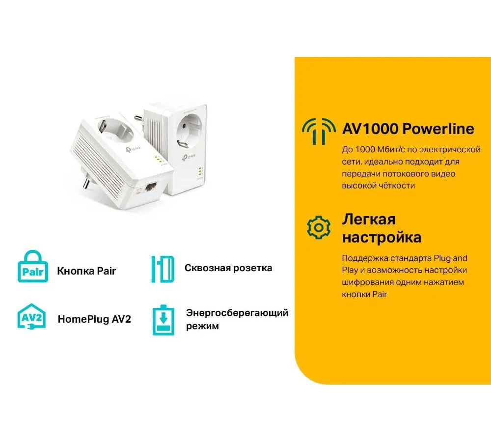 Wi-Fi адаптер TP-Link TL-PA7017P KIT - фото 3