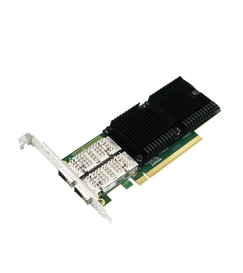 Сетевой адаптер LR-Link 100GB 16QSFP28 (LRES1014PF-2QSFP28) pcie x1 двухпортовый rj45 10 100 мбит с гигабитный сетевой адаптер сервера карты nic intel 1000