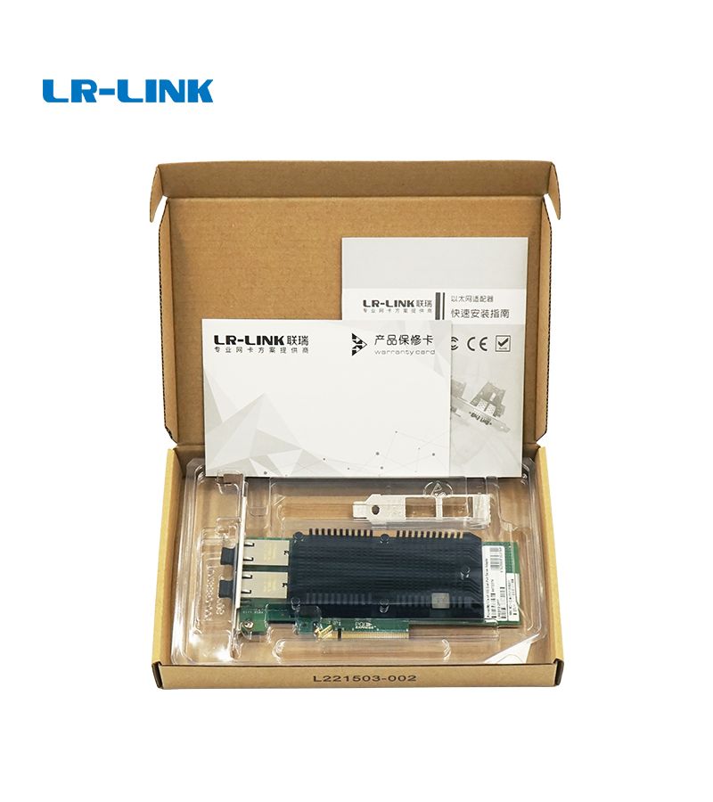 Сетевой адаптер LR-Link 2X10G (LRES1025PT) сетевой адаптер pcie 10gb fiber 2sfp lrec9812af 2sfp lr link