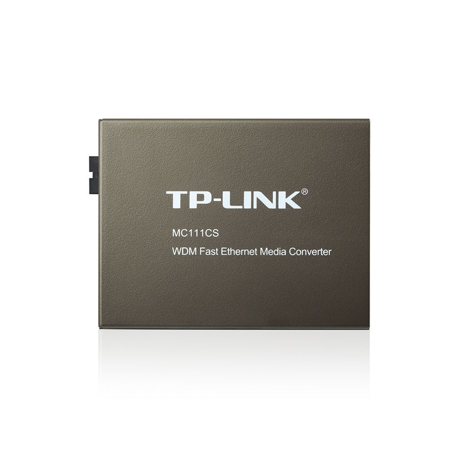 Медиаконвертер TP-Link MC111CS медиаконвертер planet fst 806a20 smart 1x10 100 base tx 1xsc одномод 1310 1550 нм 20 к