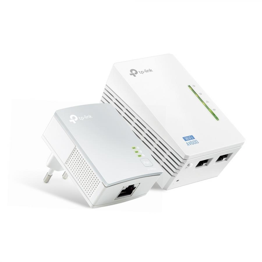 Сетевой WiFi адаптер TP-LINK TL-WPA4220KIT powerline tp link tl wpa7517 kit 802 11ac 733 300 433 мбит с gblan homeplug av2 2 шт