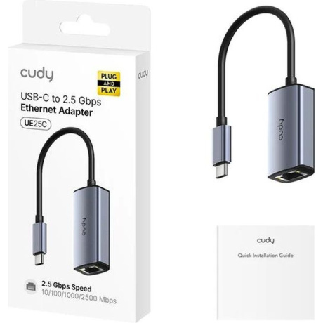 Сетевой адаптер Cudy USB-C to 2.5G (UE25C) - фото 2