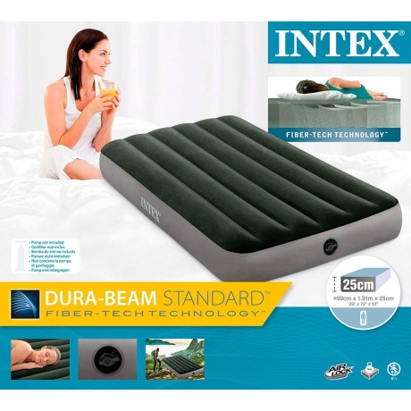 Надувной матрас Intex Prestige Downy Bed 99x191x25cm 64107 - фото 4